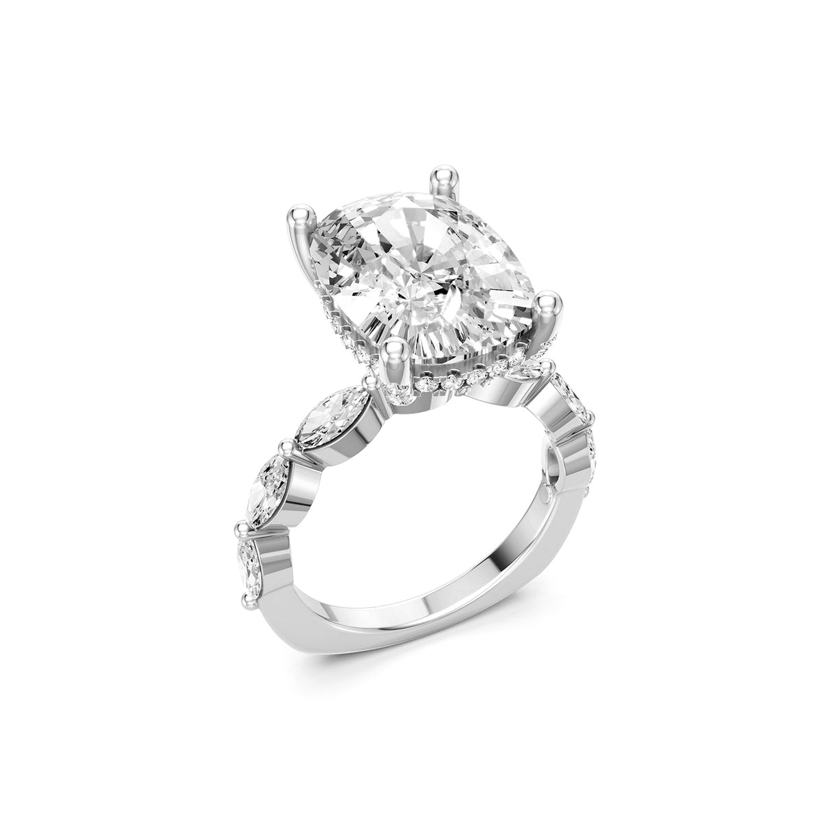 Pear Cut Lab-Grown Diamond Ring