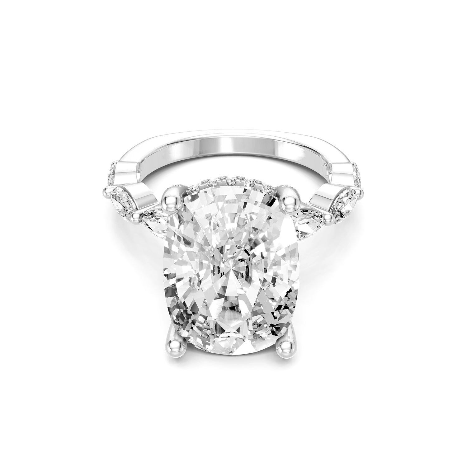 Pear Cut Lab-Grown Diamond Ring