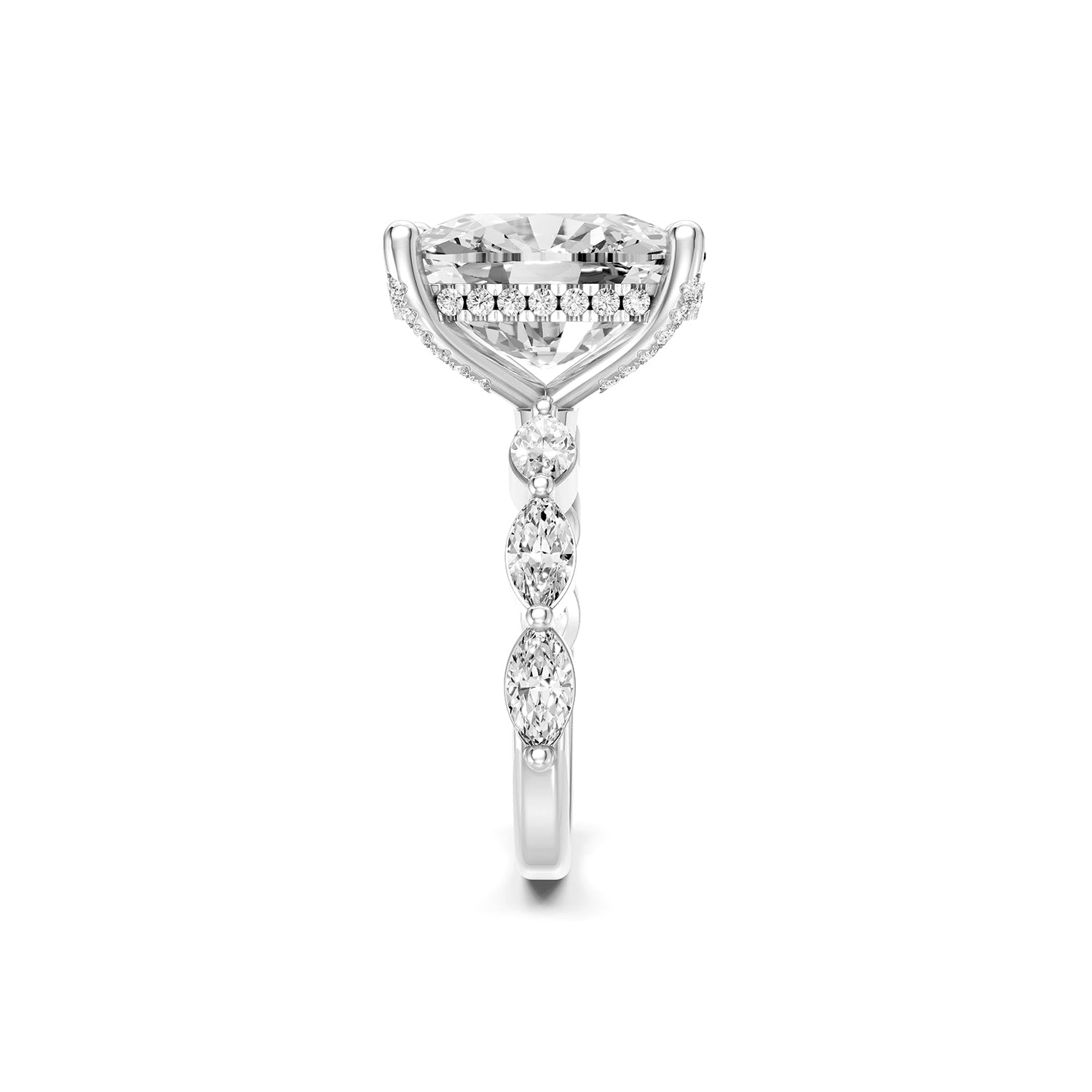 Pear Cut Lab-Grown Diamond Ring