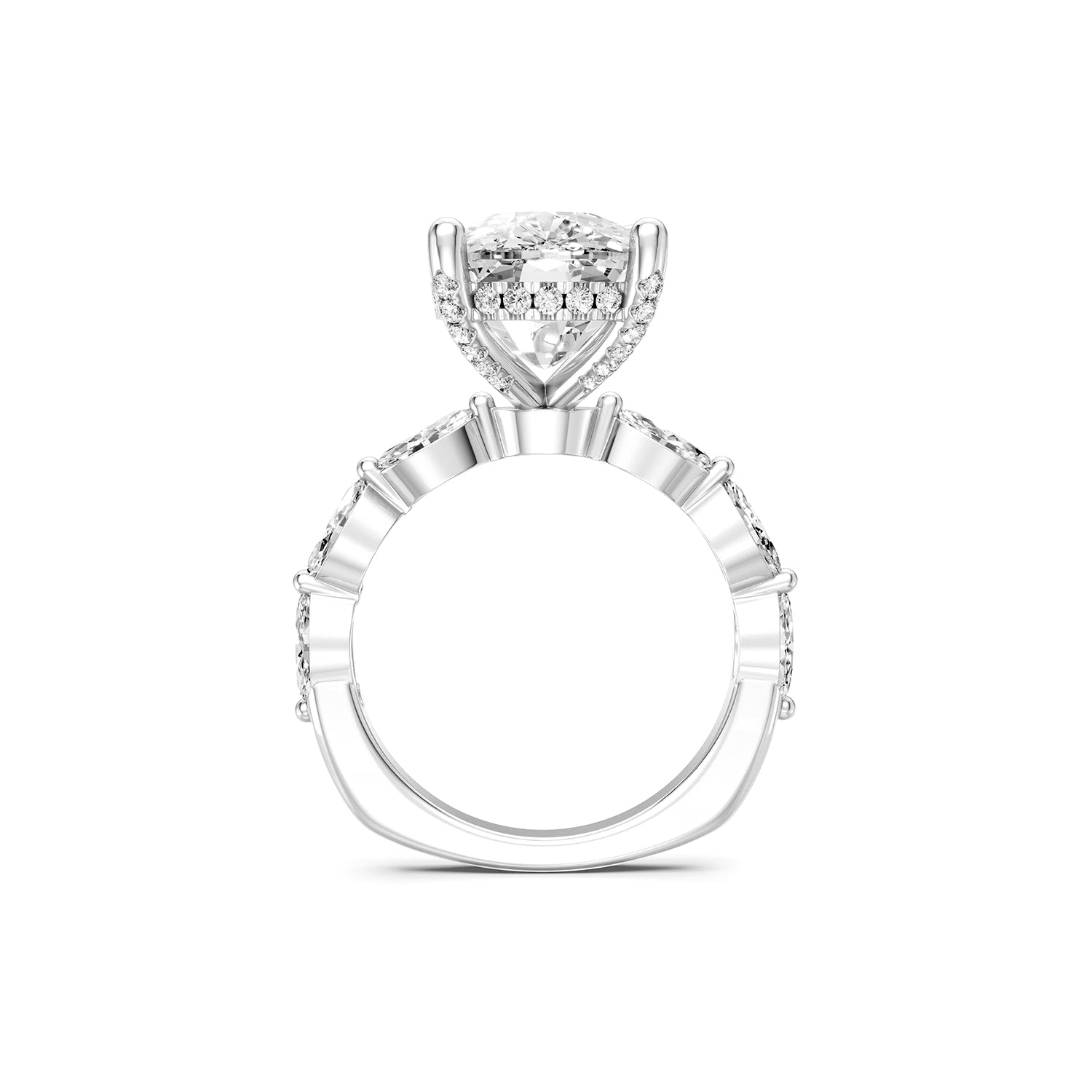 Pear Cut Lab-Grown Diamond Ring