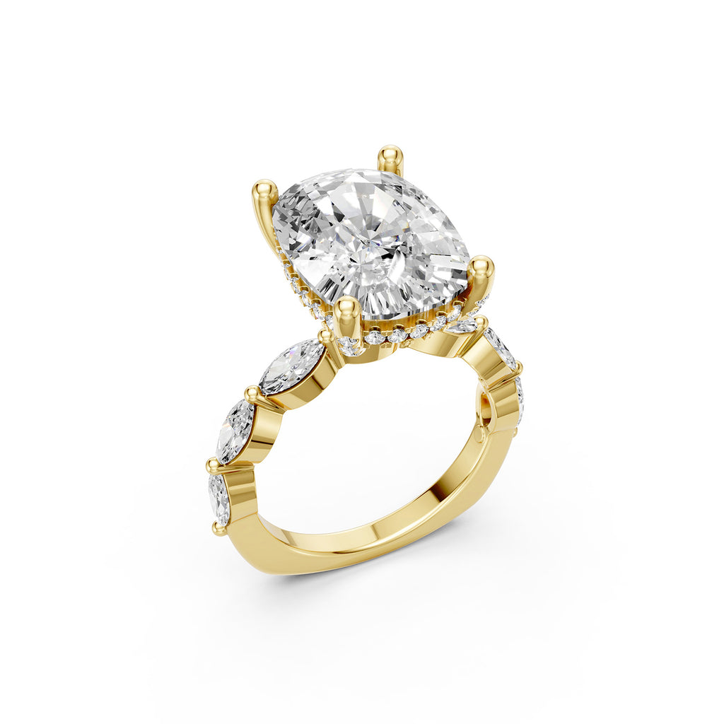 Pear Cut Lab-Grown Diamond Ring