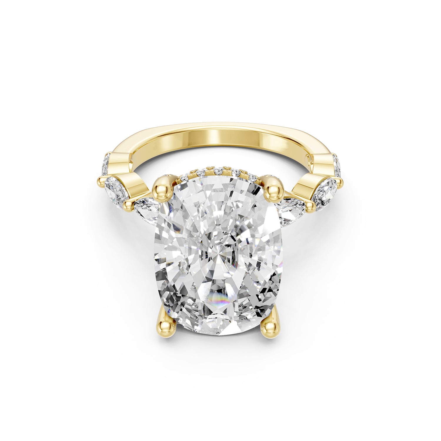 Pear Cut Lab-Grown Diamond Ring