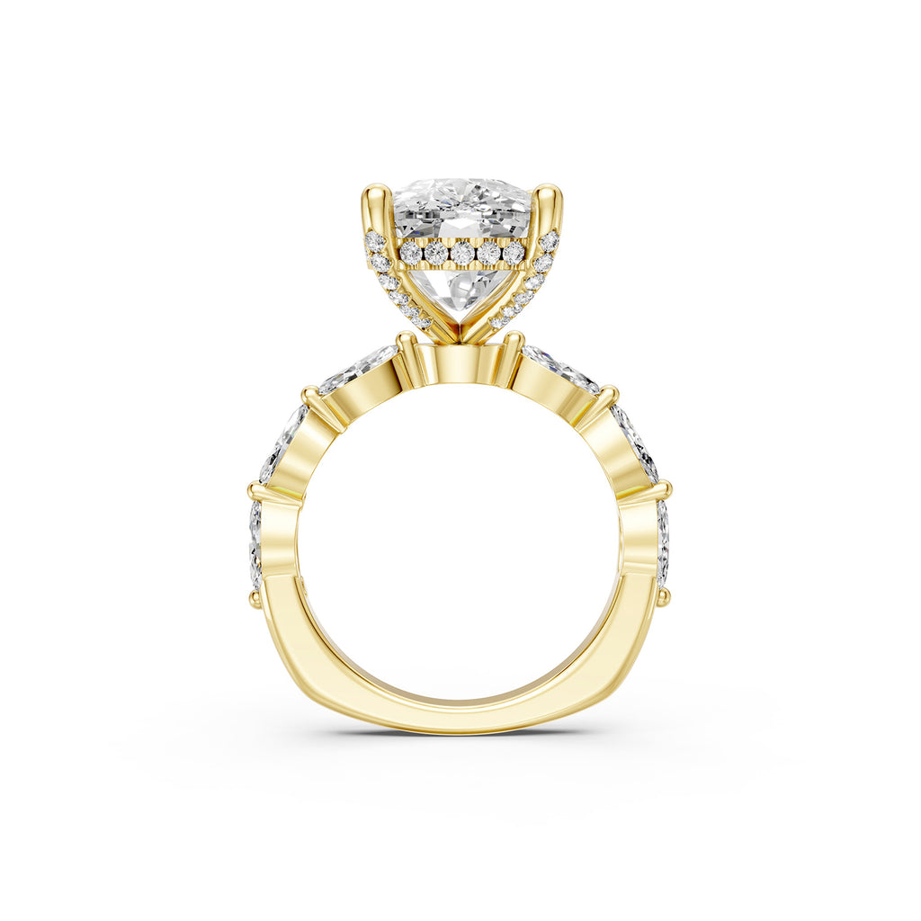 Pear Cut Lab-Grown Diamond Ring