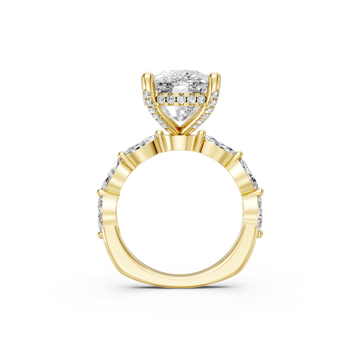 Pear Cut Lab-Grown Diamond Ring
