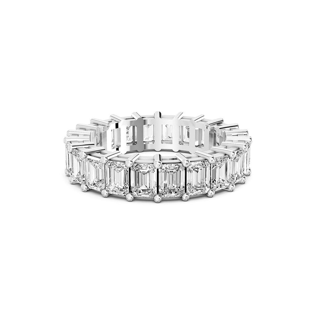 Emerald Cut Lab-Grown Diamond Eternity Ring