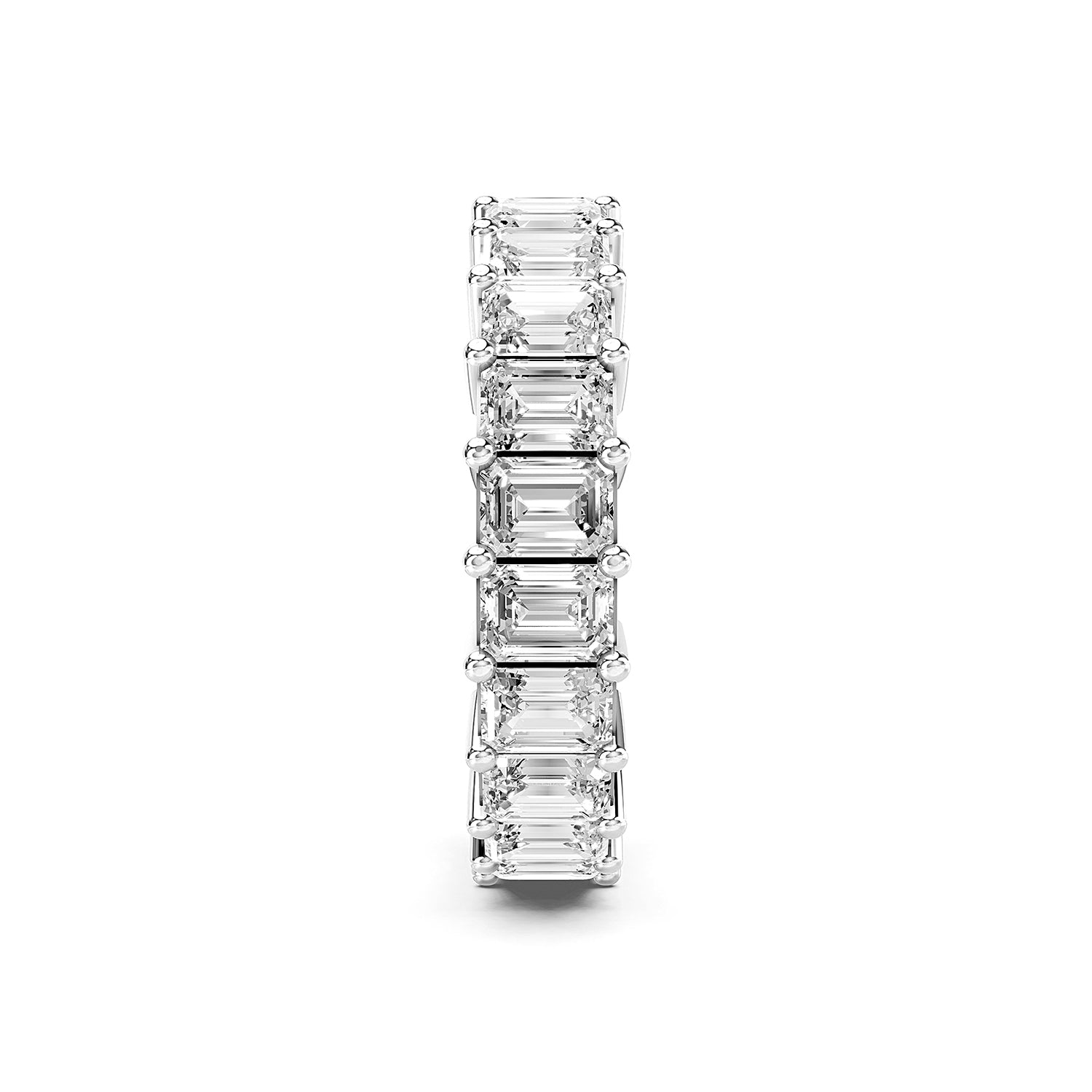 Emerald Cut Lab-Grown Diamond Eternity Ring
