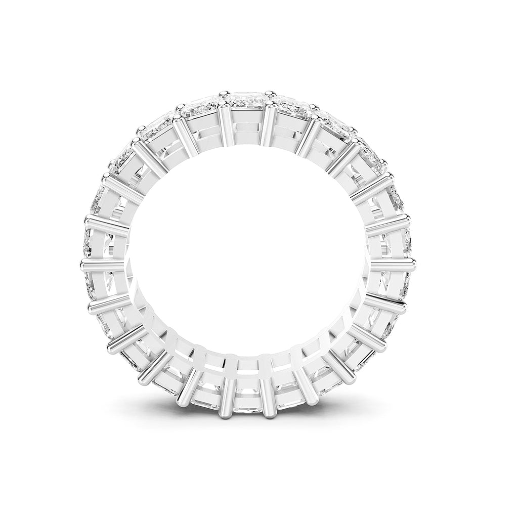 Emerald Cut Lab-Grown Diamond Eternity Ring