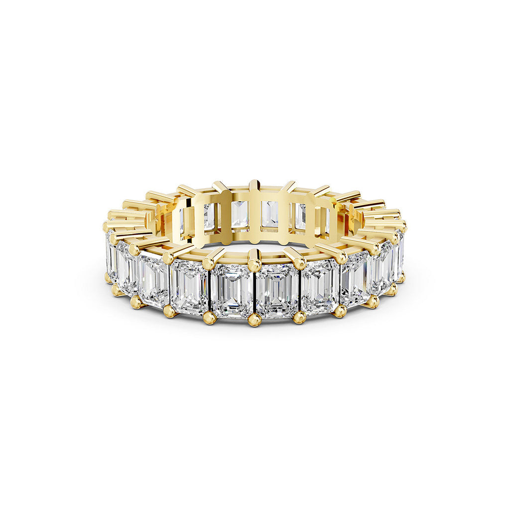 Emerald Cut Lab-Grown Diamond Eternity Ring
