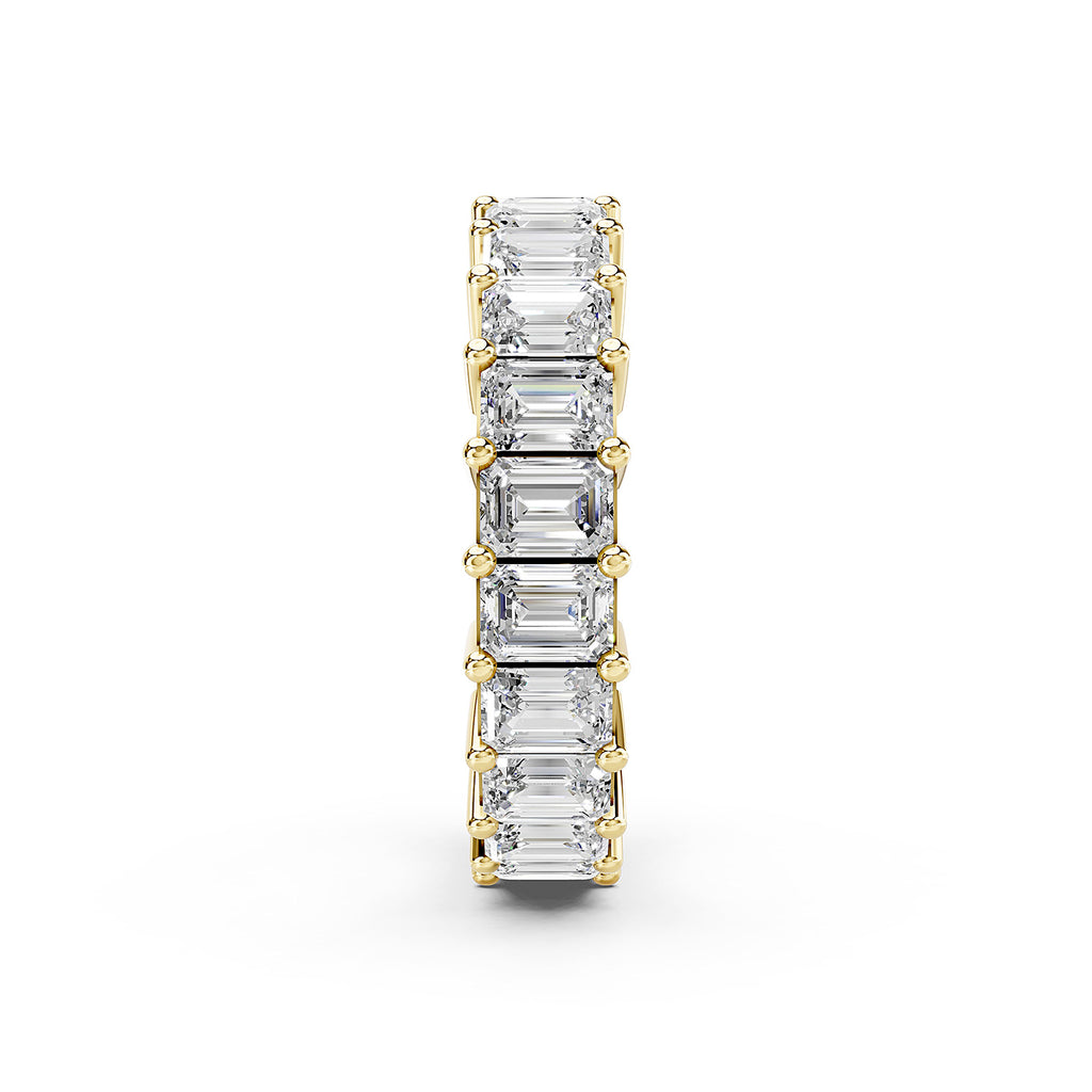 Emerald Cut Lab-Grown Diamond Eternity Ring