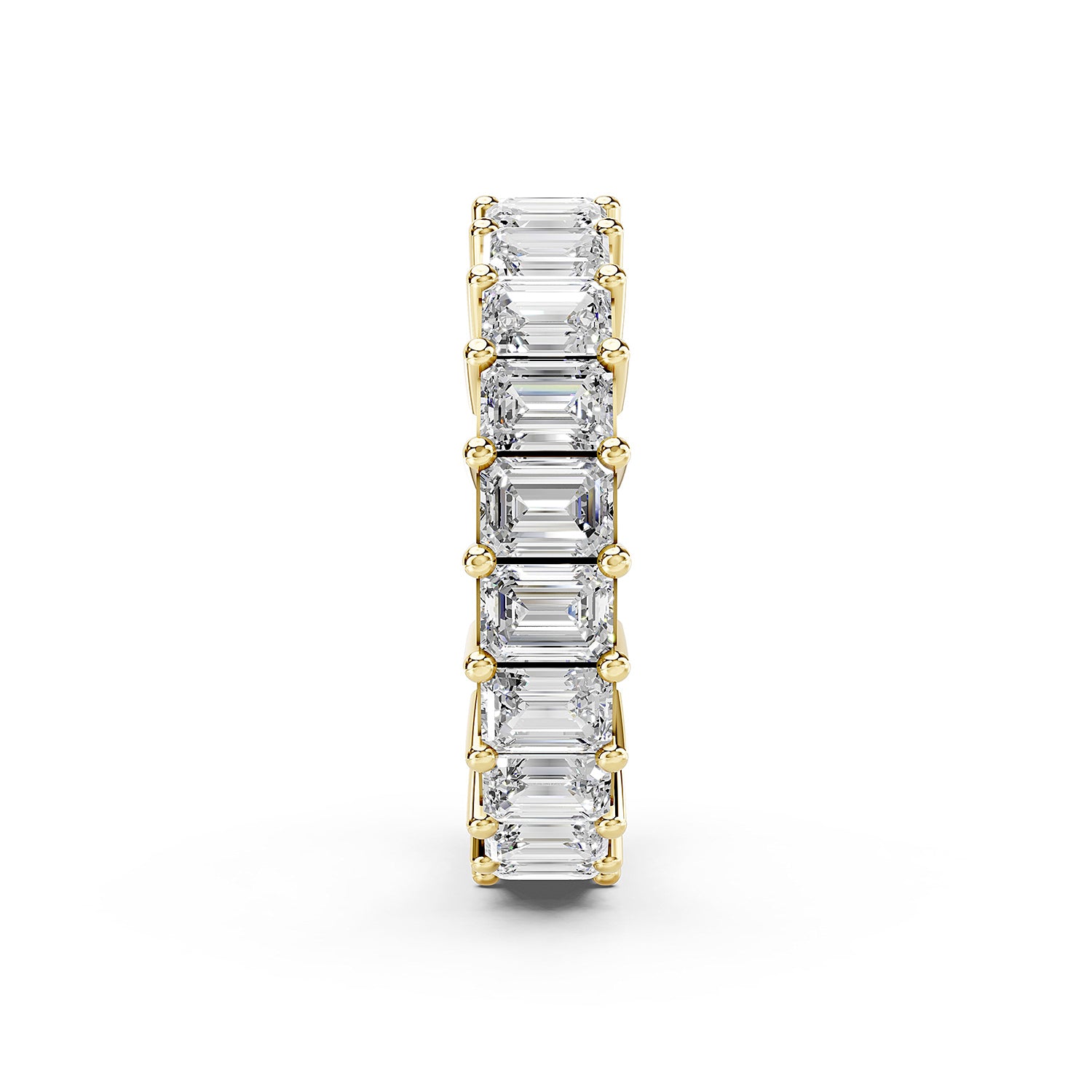 Emerald Cut Lab-Grown Diamond Eternity Ring