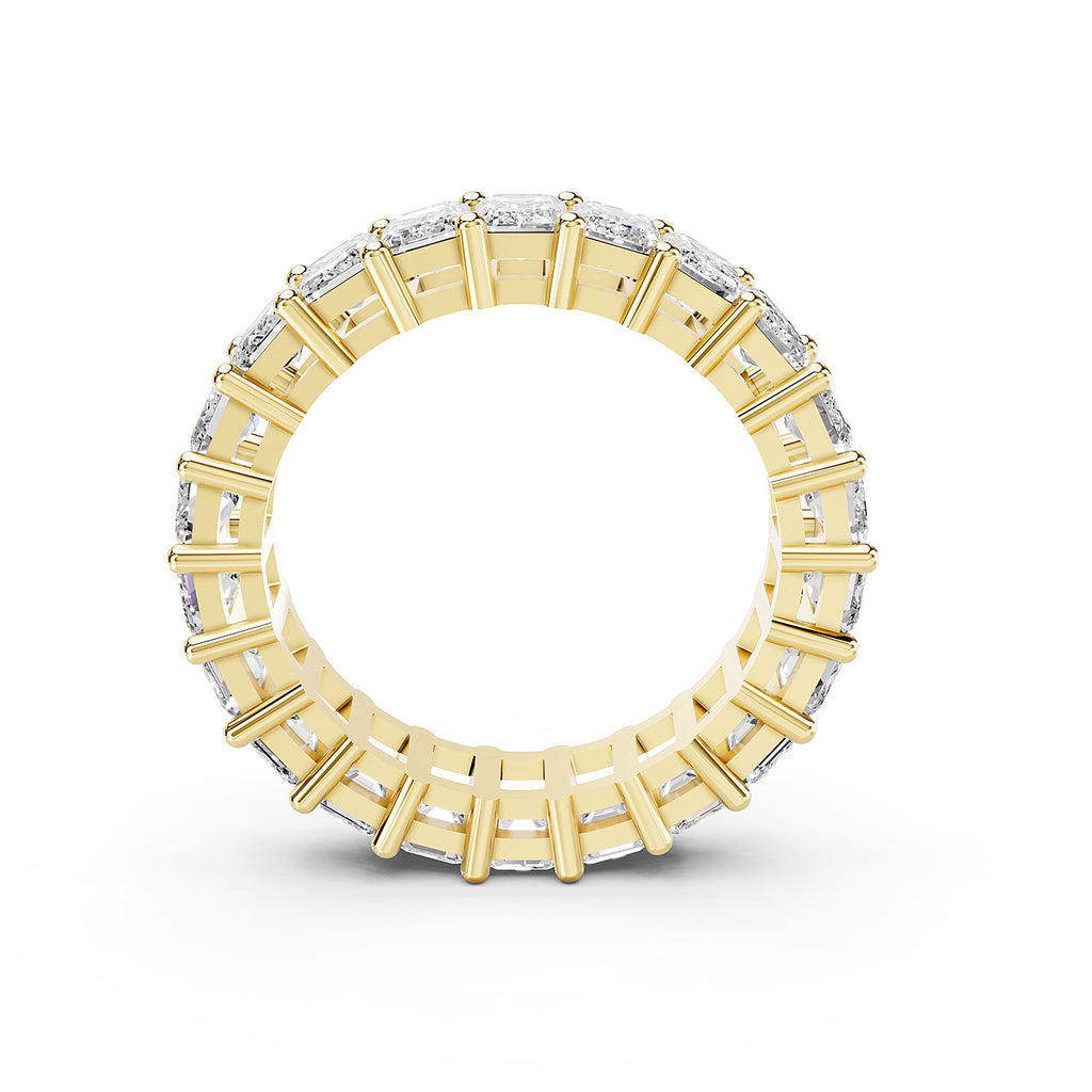 Emerald Cut Lab-Grown Diamond Eternity Ring