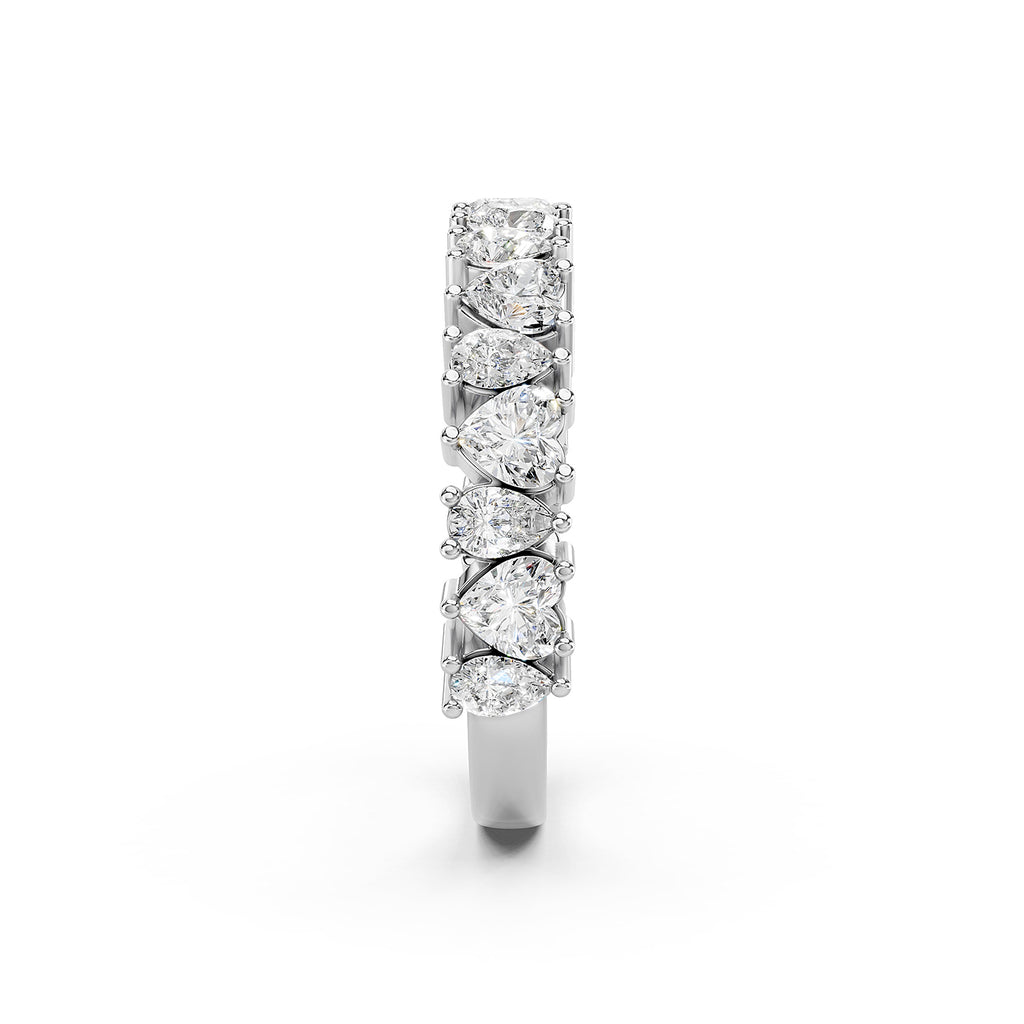 Heart &amp; Marquise Lab-Grown Diamond Eternity Ring