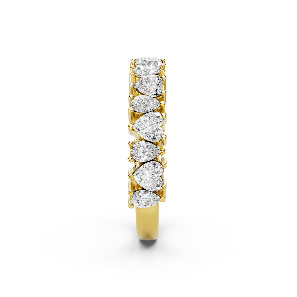 Heart &amp; Marquise Lab-Grown Diamond Eternity Ring