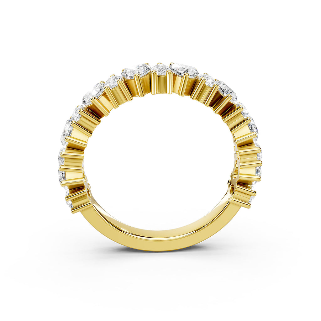 Heart &amp; Marquise Lab-Grown Diamond Eternity Ring