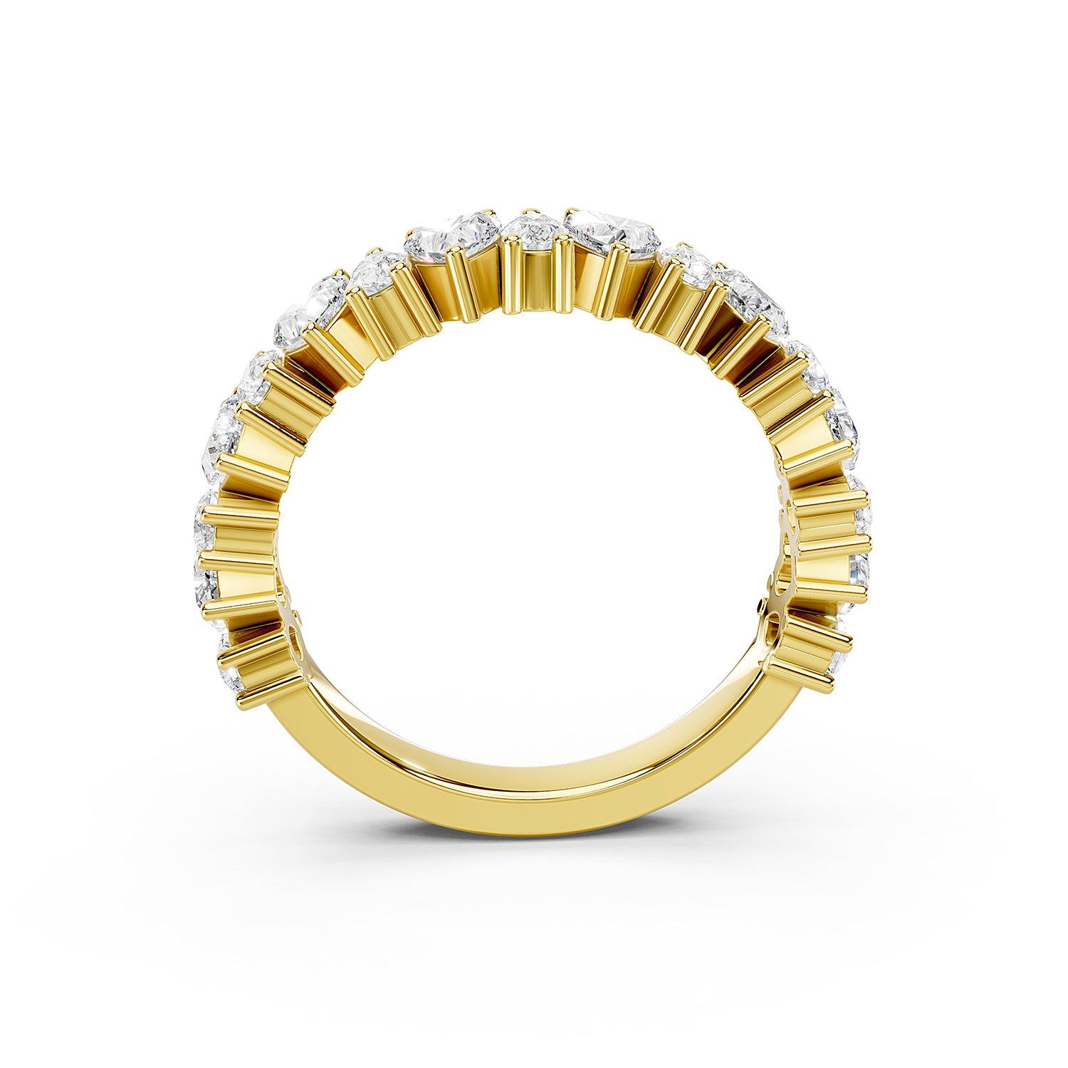 Heart &amp; Marquise Lab-Grown Diamond Eternity Ring