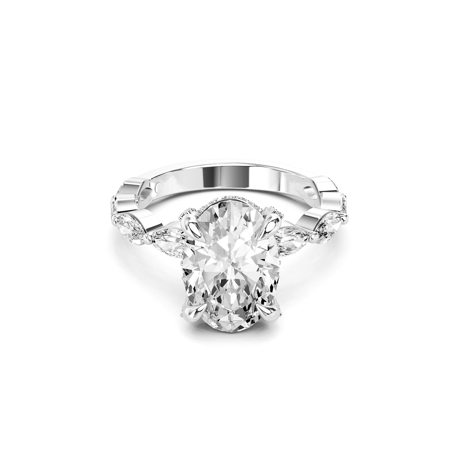 Oval Cut Lab-Grown Diamond Ring