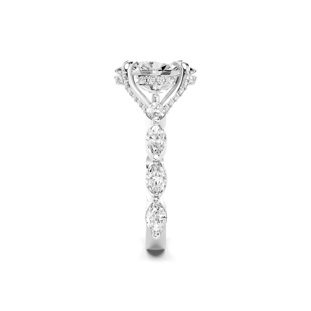 Oval Cut Lab-Grown Diamond Ring