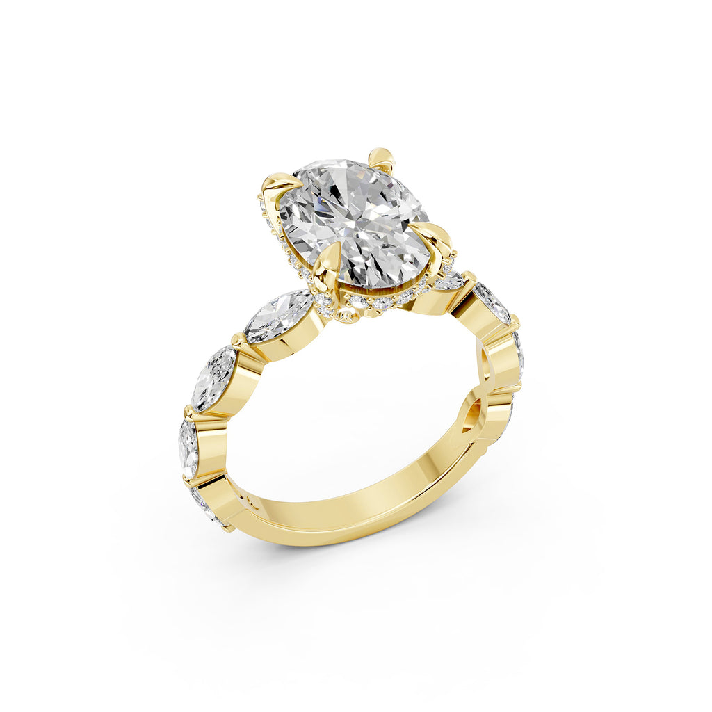 Oval Cut Lab-Grown Diamond Ring