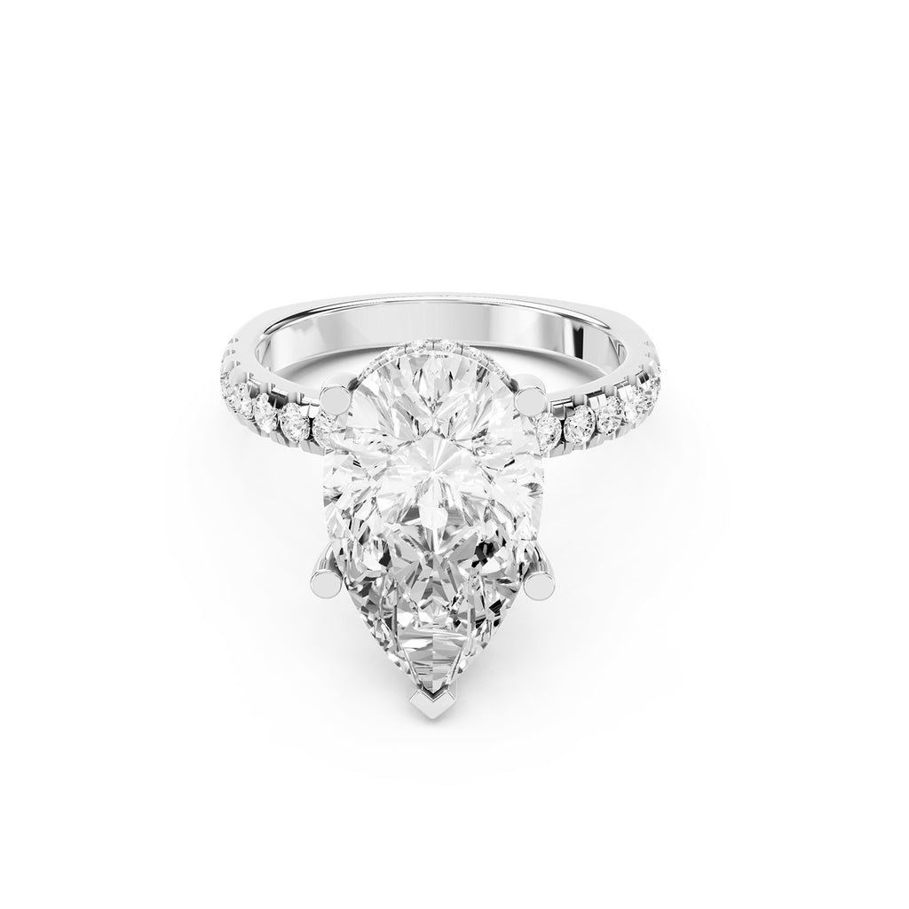Pear Cut Lab-Grown Diamond Ring