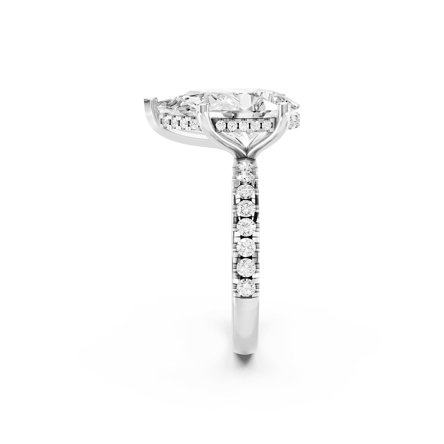 Pear Cut Lab-Grown Diamond Ring