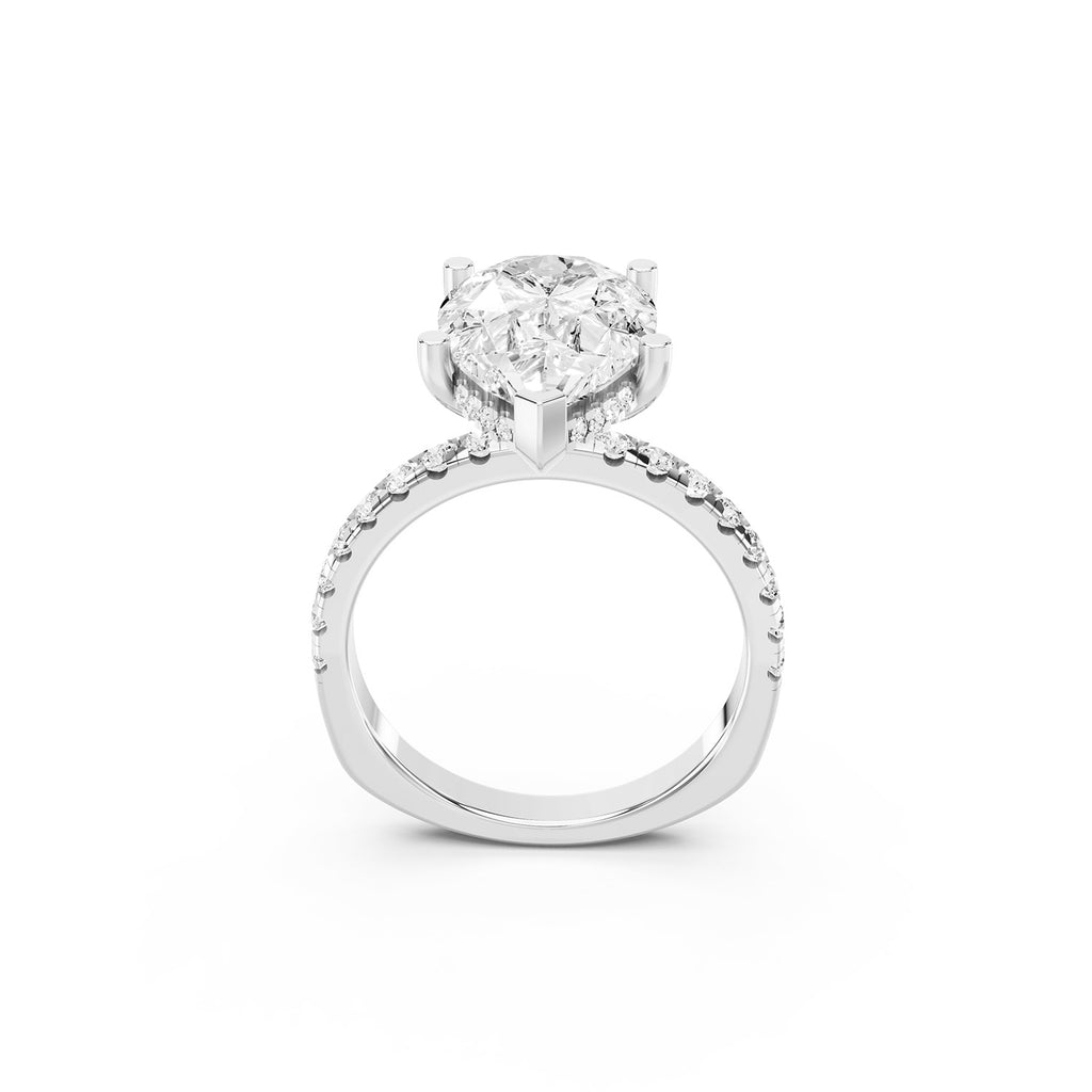 Pear Cut Lab-Grown Diamond Ring