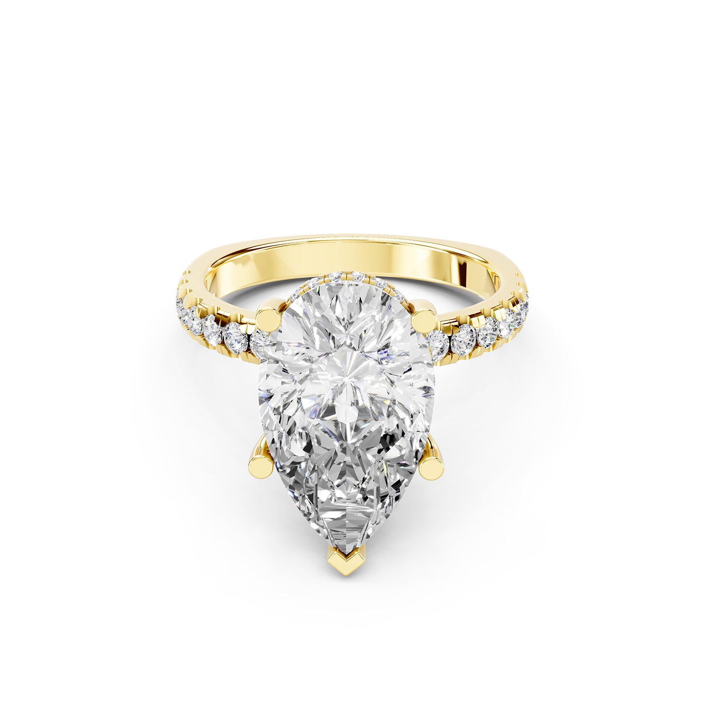 Pear Cut Lab-Grown Diamond Ring