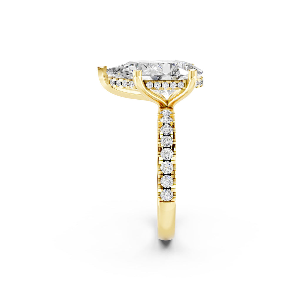Pear Cut Lab-Grown Diamond Ring