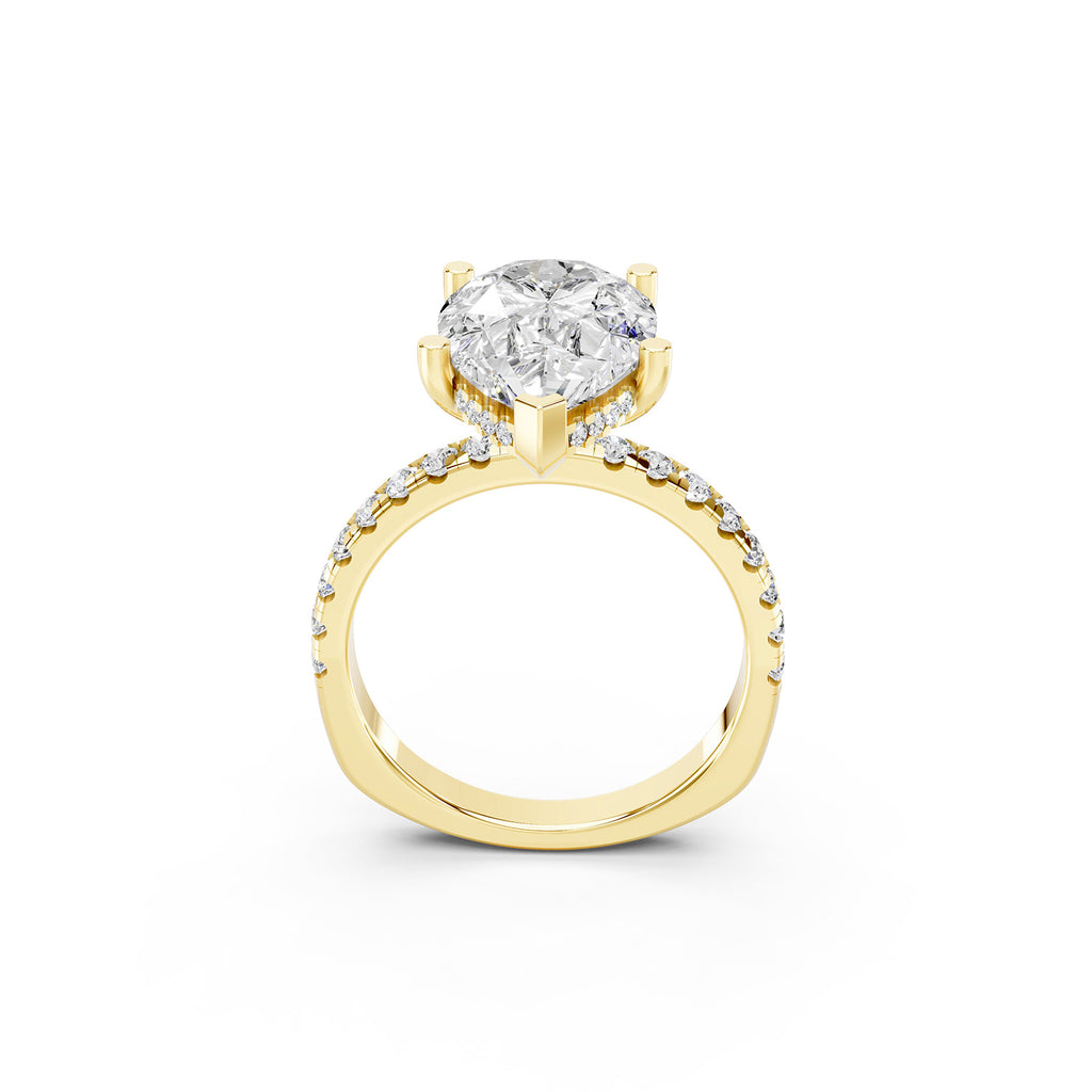 Pear Cut Lab-Grown Diamond Ring