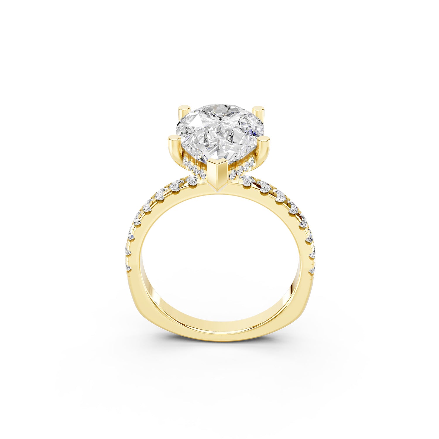 Pear Cut Lab-Grown Diamond Ring
