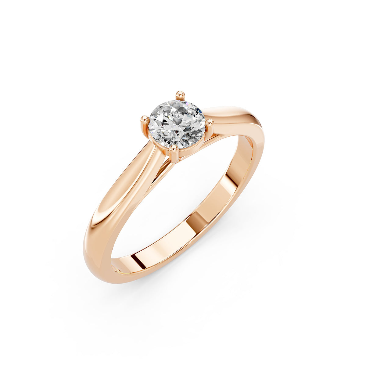 Round Cut Lab-Grown Diamond Solitaire Ring