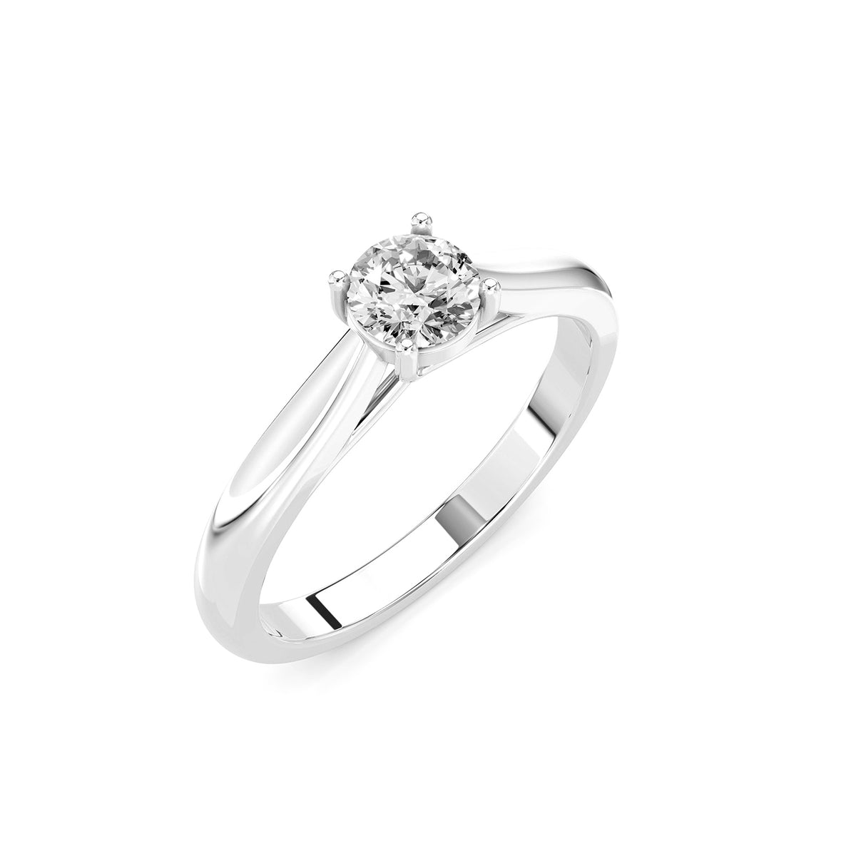 Round Cut Lab-Grown Diamond Solitaire Ring