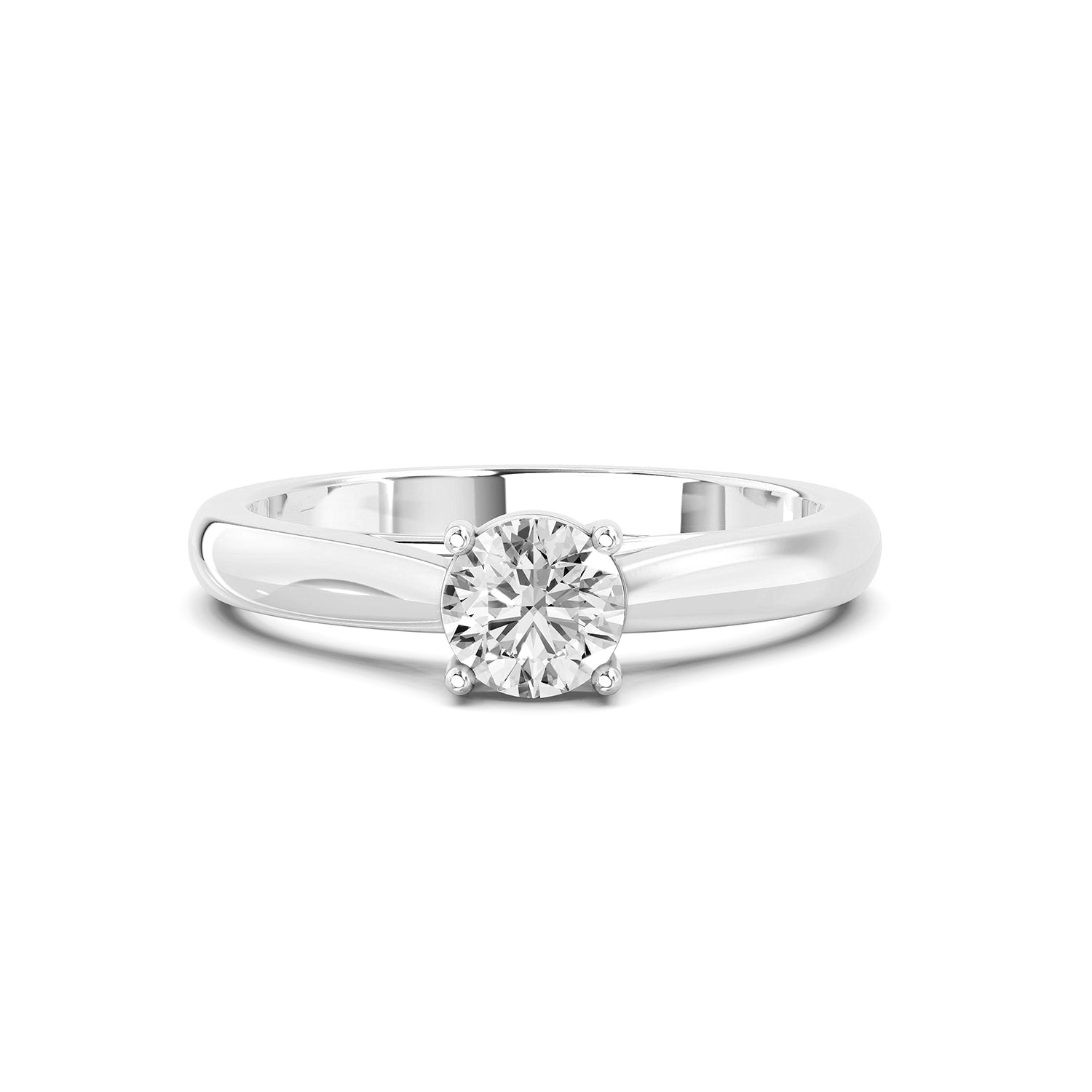 Round Cut Lab-Grown Diamond Solitaire Ring