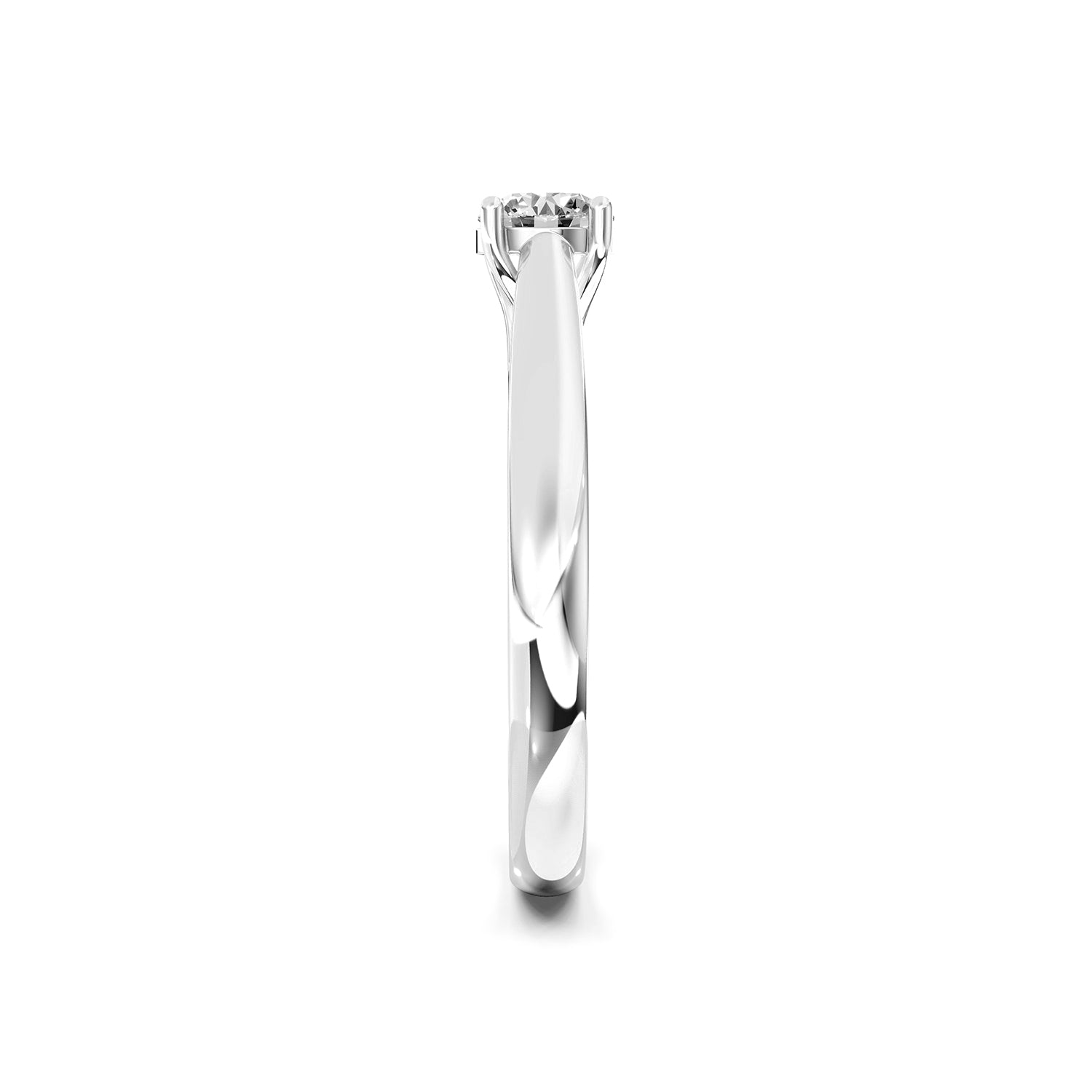 Round Cut Lab-Grown Diamond Solitaire Ring