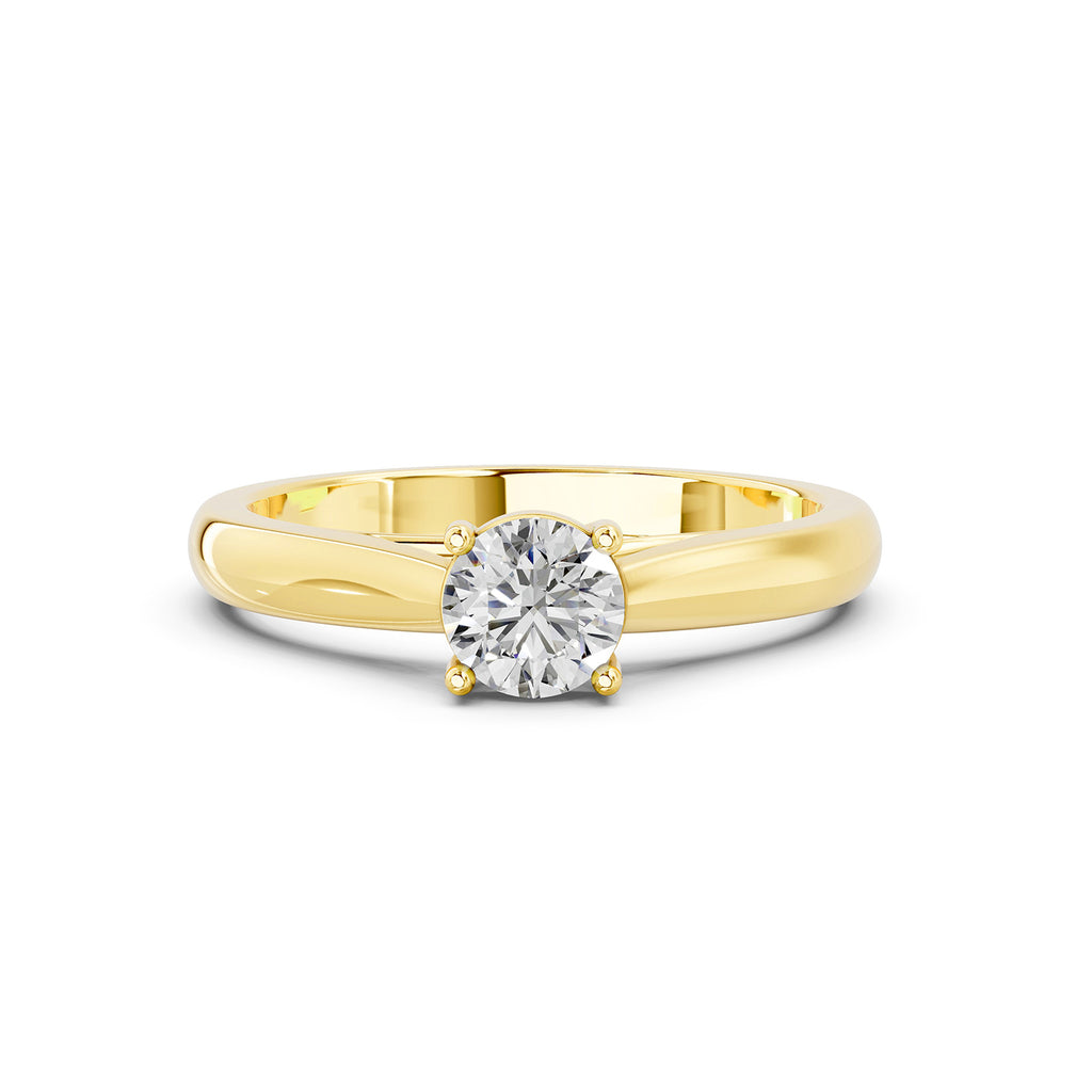 Round Cut Lab-Grown Diamond Solitaire Ring
