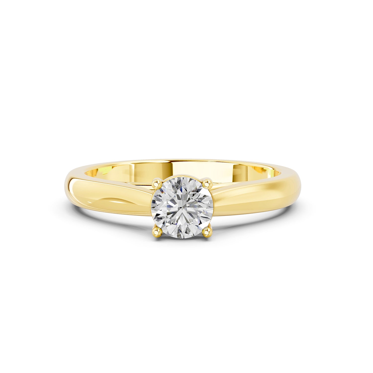 Round Cut Lab-Grown Diamond Solitaire Ring