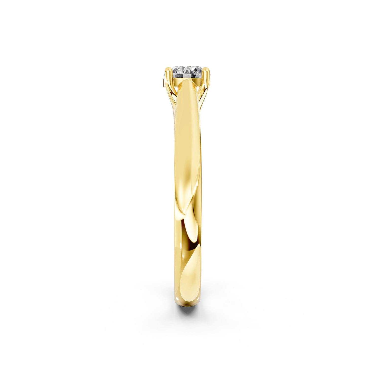 Round Cut Lab-Grown Diamond Solitaire Ring
