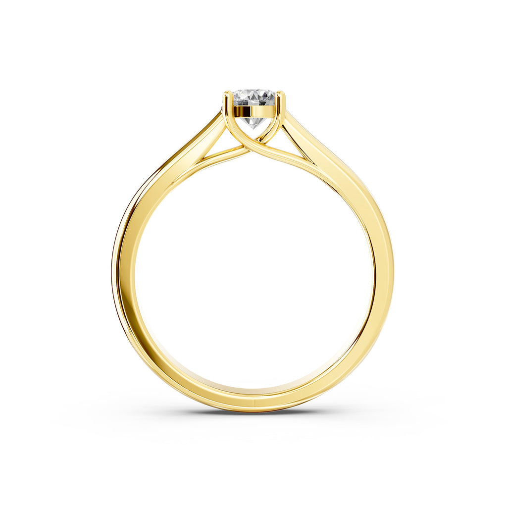 Round Cut Lab-Grown Diamond Solitaire Ring