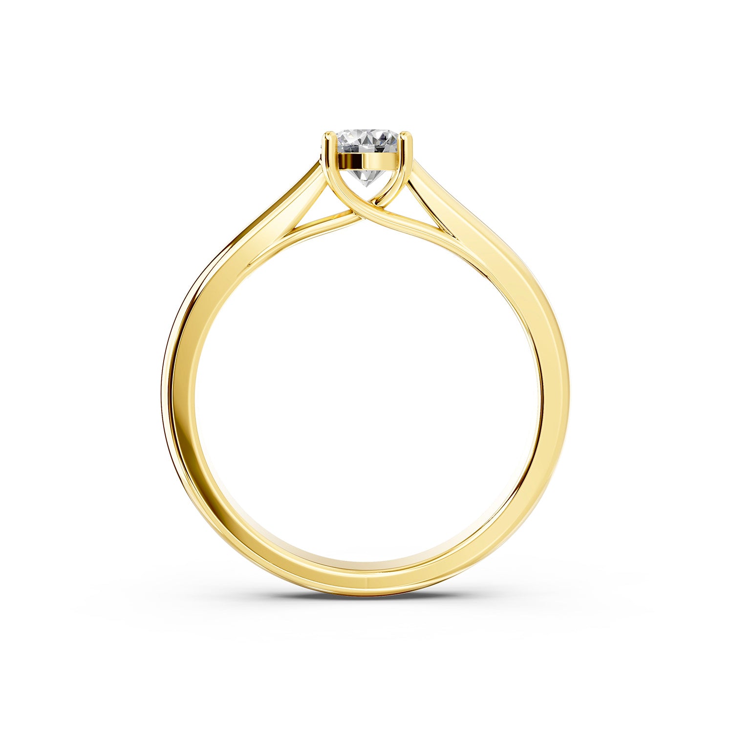 Round Cut Lab-Grown Diamond Solitaire Ring