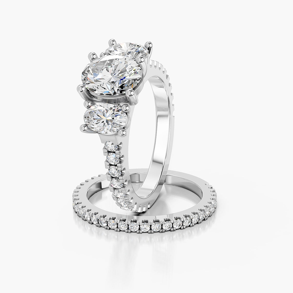 Oval Lab-Grown Diamond Multi-Stone Ring