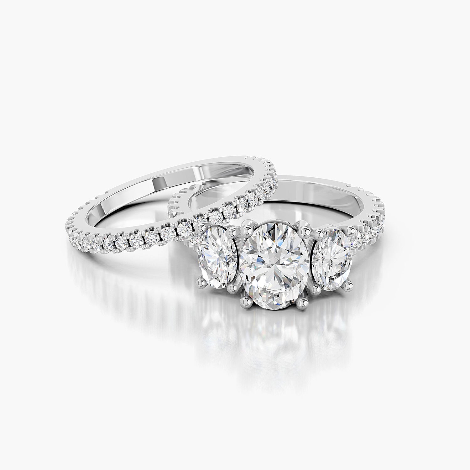 Oval Lab-Grown Diamond Multi-Stone Ring