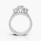 Oval Lab-Grown Diamond Multi-Stone Ring
