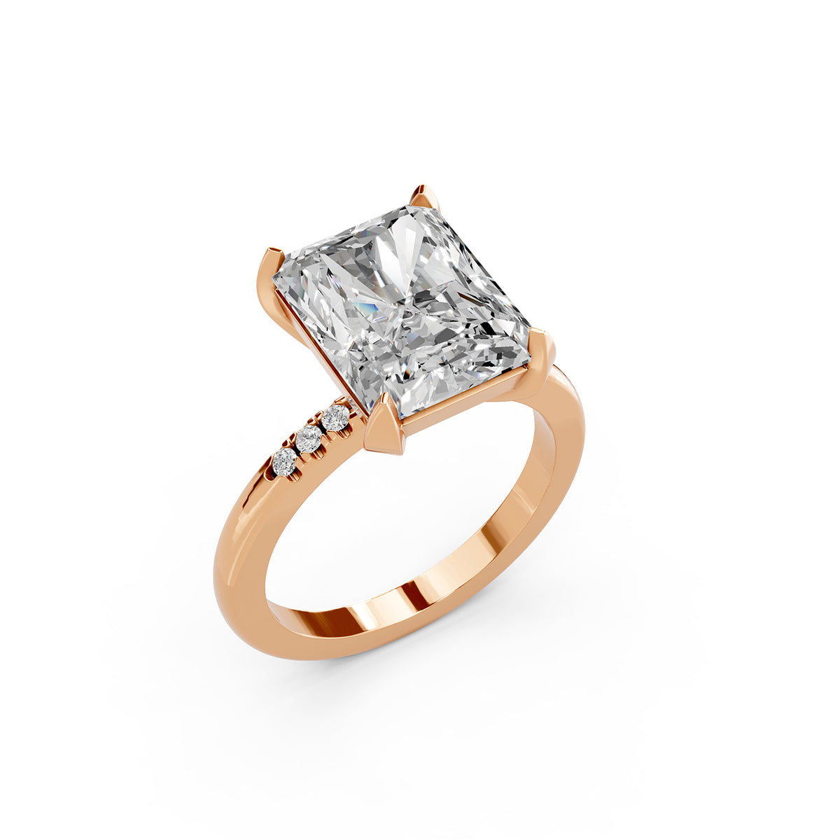 Princess Cut Lab-Grown Diamond Solitaire Ring