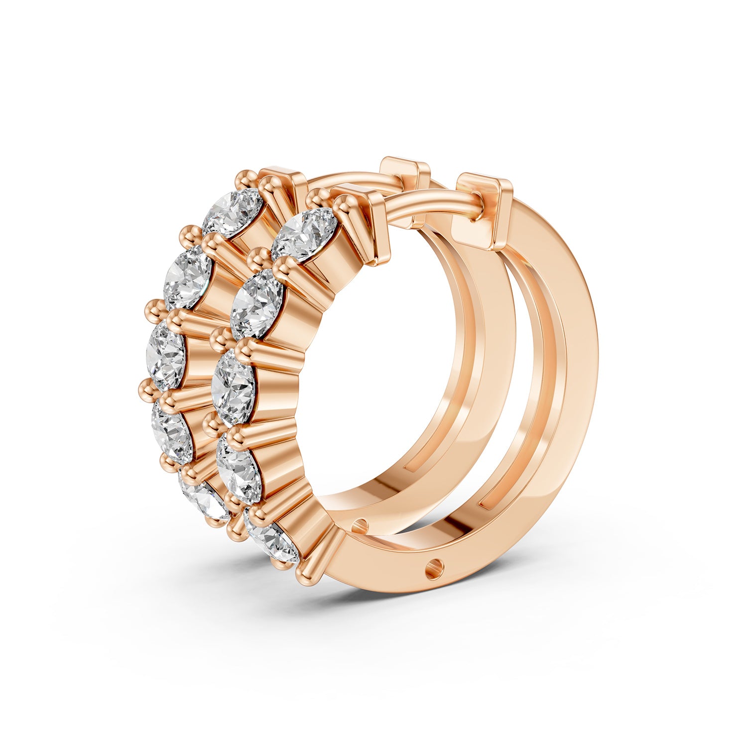Marquise Lab-Grown Diamond Hoop Earrings