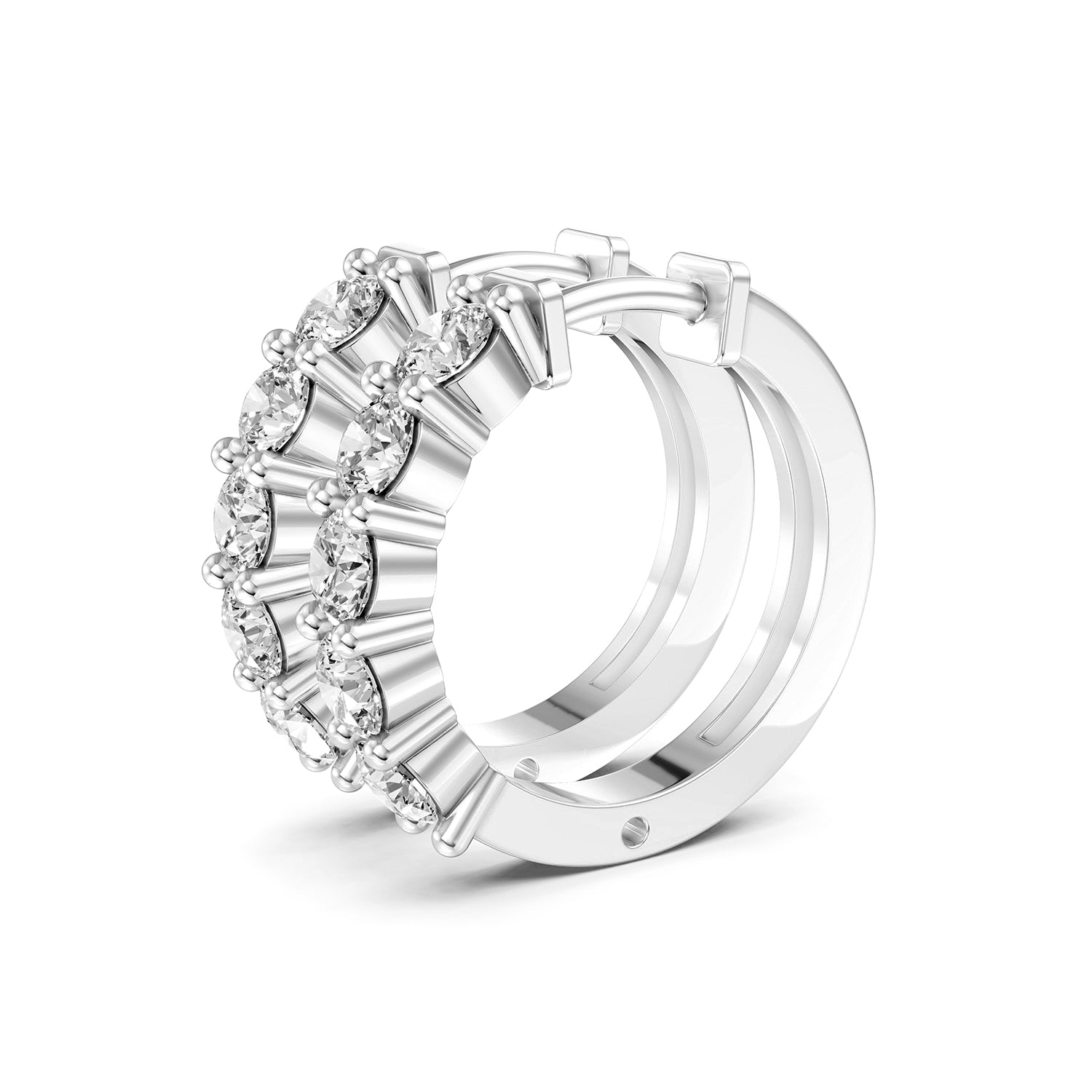 Marquise Lab-Grown Diamond Hoop Earrings