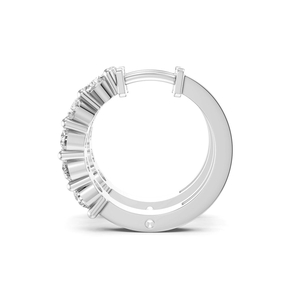 Marquise Lab-Grown Diamond Hoop Earrings