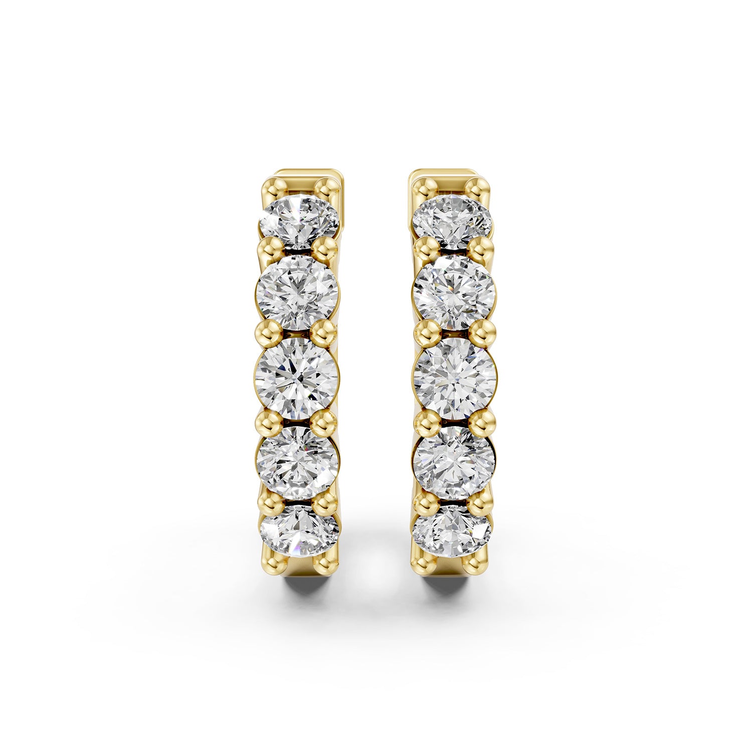 Marquise Lab-Grown Diamond Hoop Earrings
