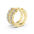 Marquise Lab-Grown Diamond Hoop Earrings