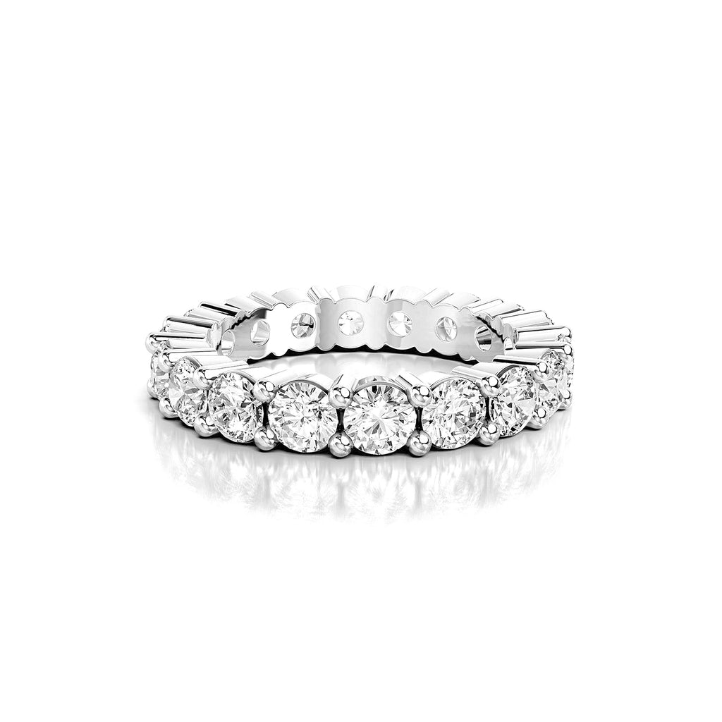 Round Cut Lab-Grown Diamond Eternity Band
