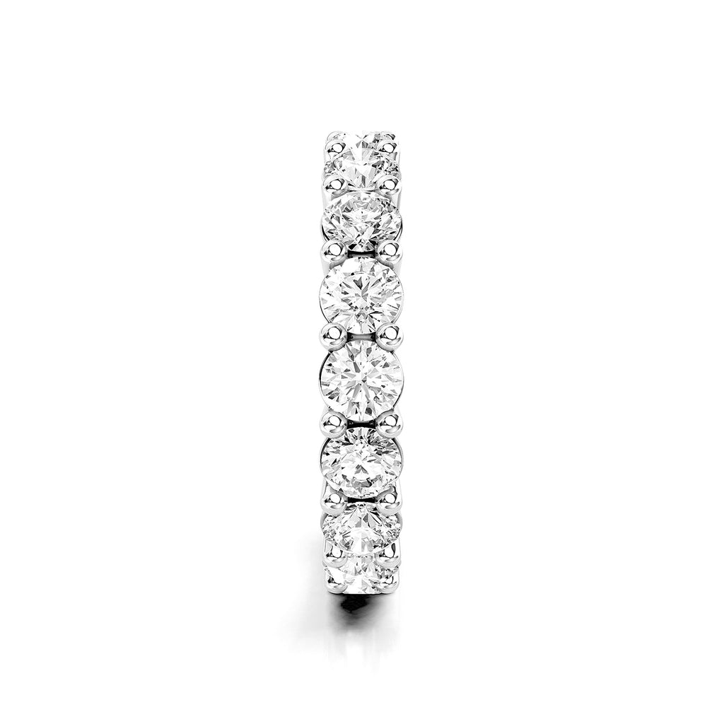 Round Cut Lab-Grown Diamond Eternity Band