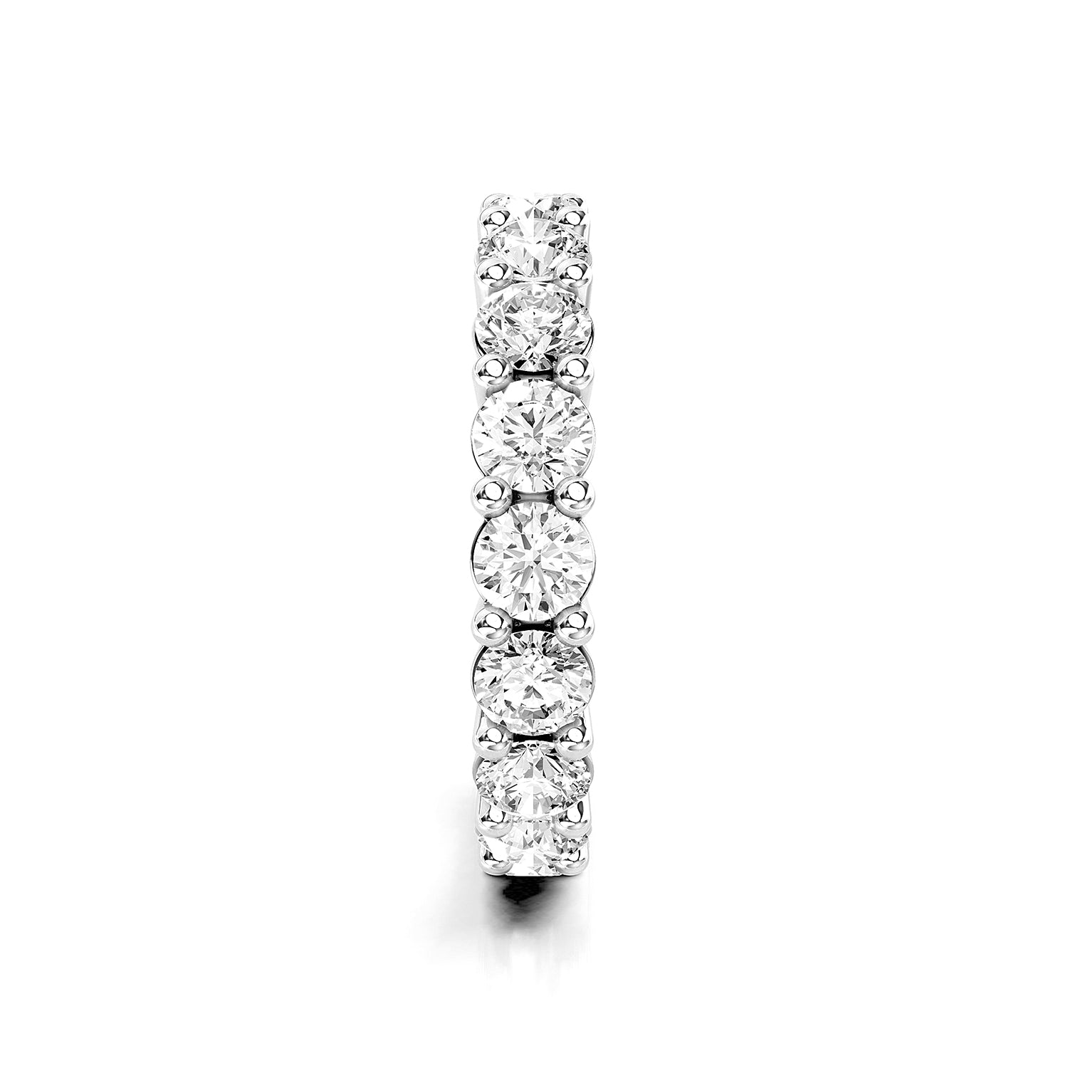 Round Cut Lab-Grown Diamond Eternity Band